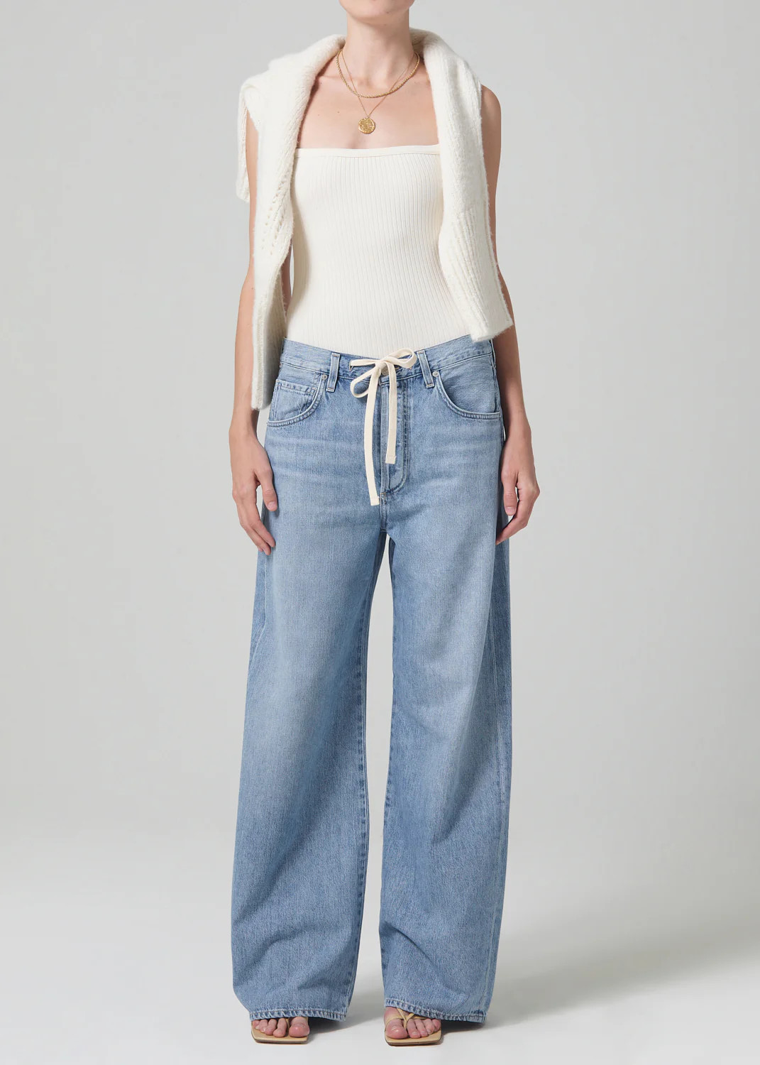 Brynn Drawstring Trouser in Blue Lace | Citizens of Humanity