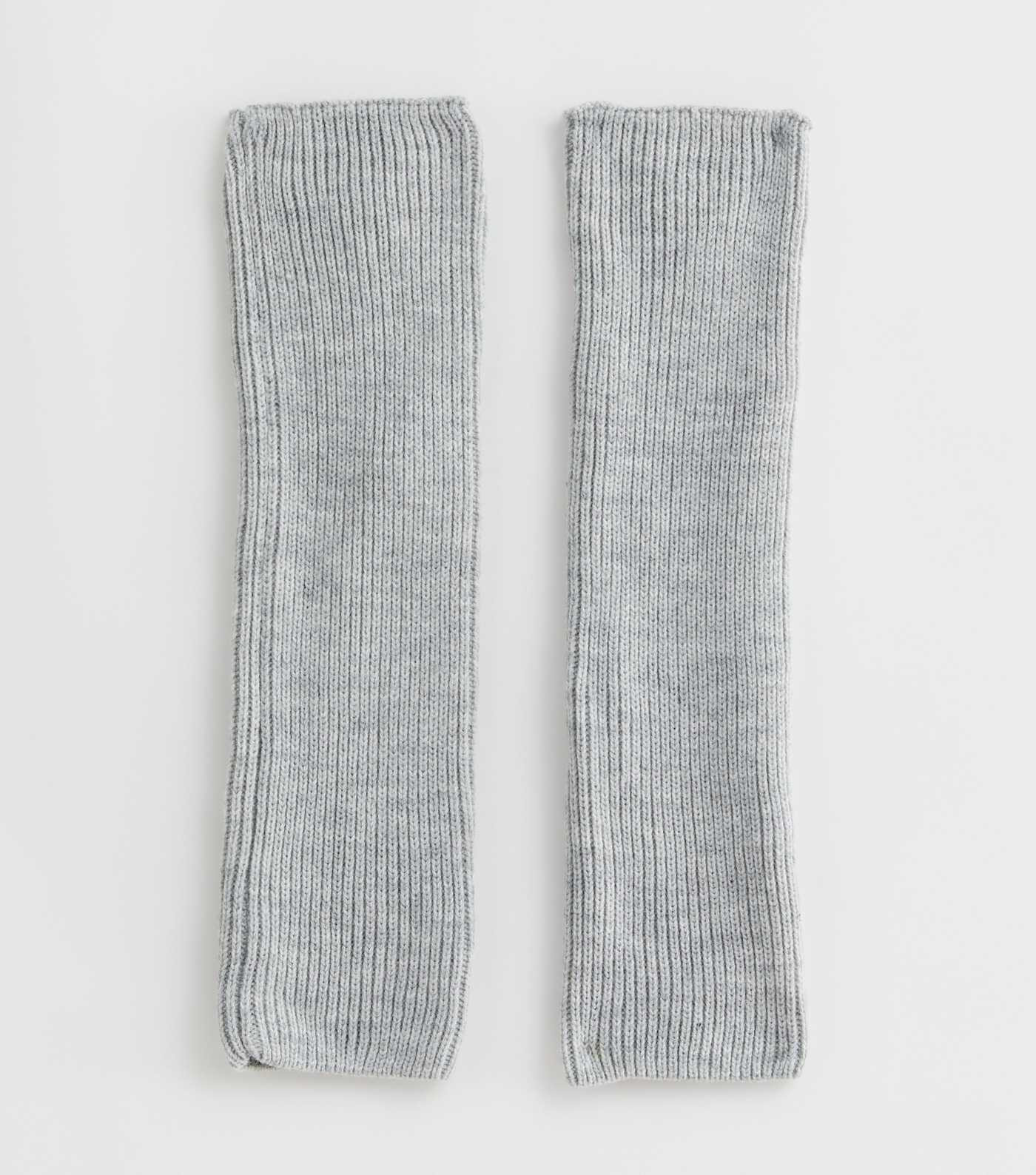 Pale Grey Ribbed Knit Leg Warmers
						
						Add to Saved Items
						Remove from Saved Items | New Look (UK)