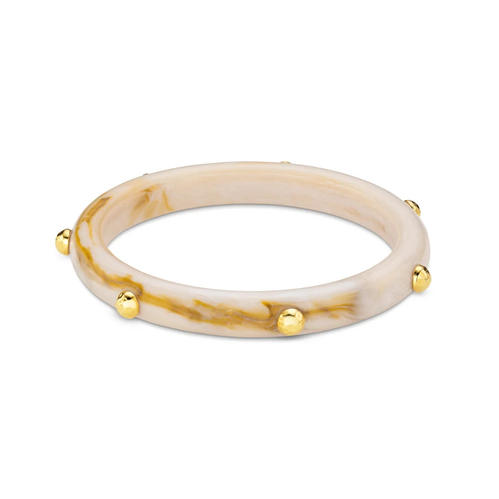 Marble Resin Studded Bangle | Orelia 