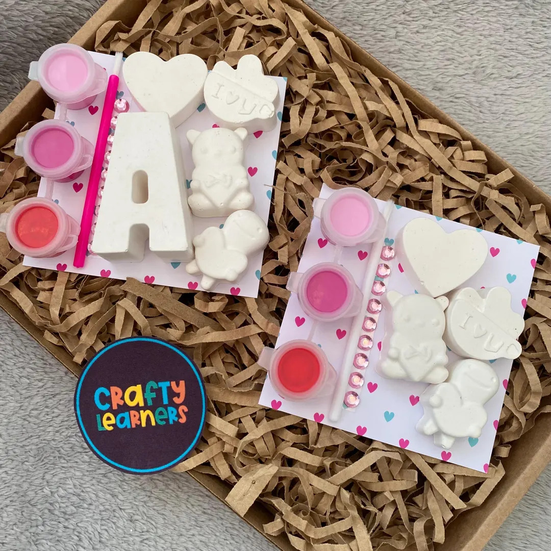 Paint Your Own Valentine’s Day Love Mini Kits | Personalised Initial Name Letter | Party Favour... | Etsy (US)
