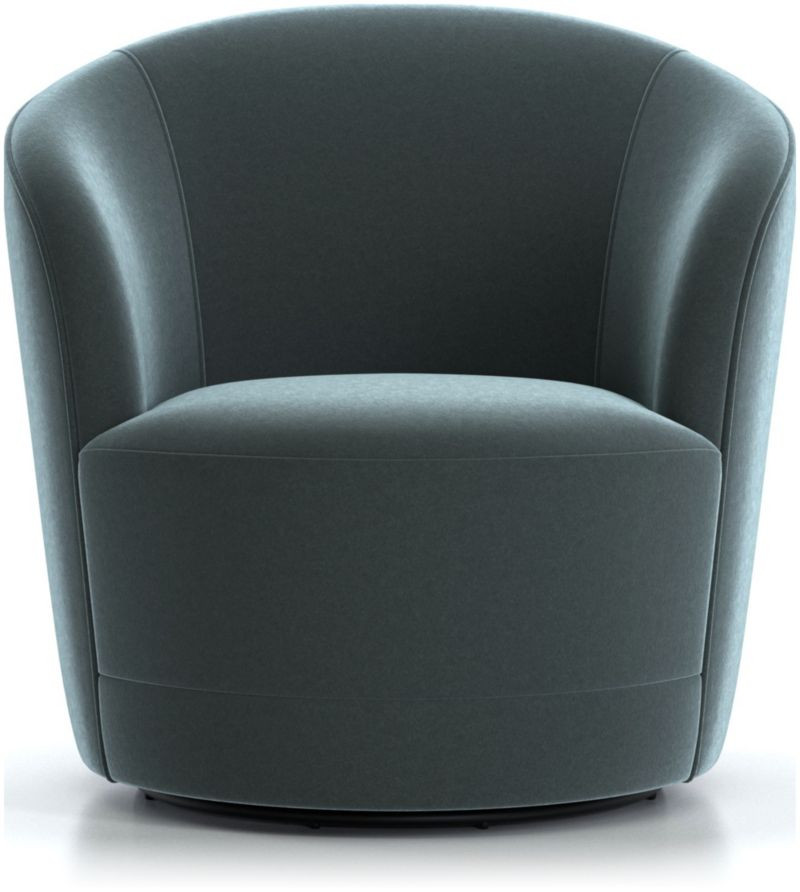 Infiniti Velvet Swivel Accent Chair + Reviews | Crate & Barrel | Crate & Barrel