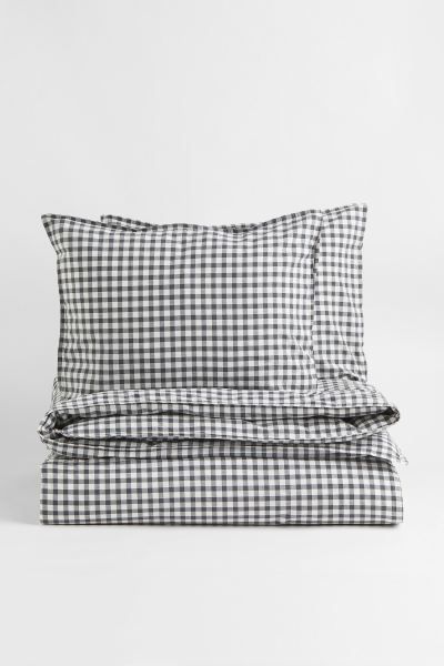 Patterned King/Queen Duvet Cover Set | H&M (US + CA)