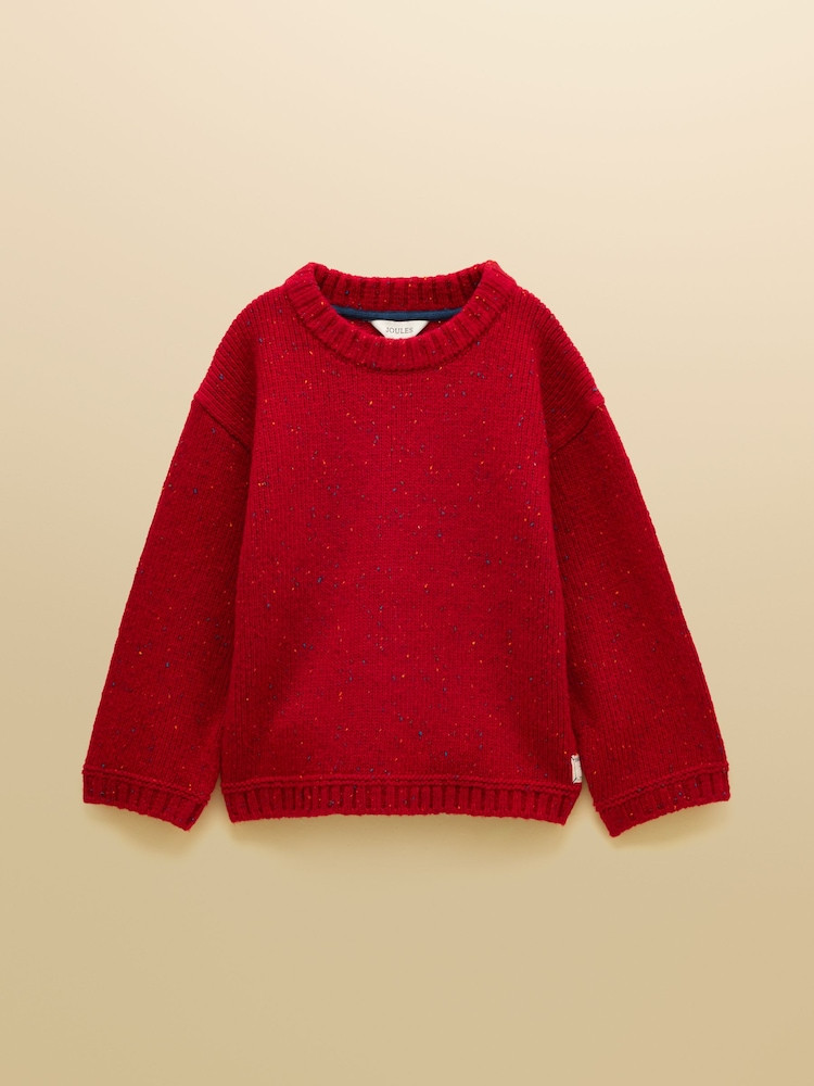 Joules Kids' Fisherman Red Rib Jumper | Next EU