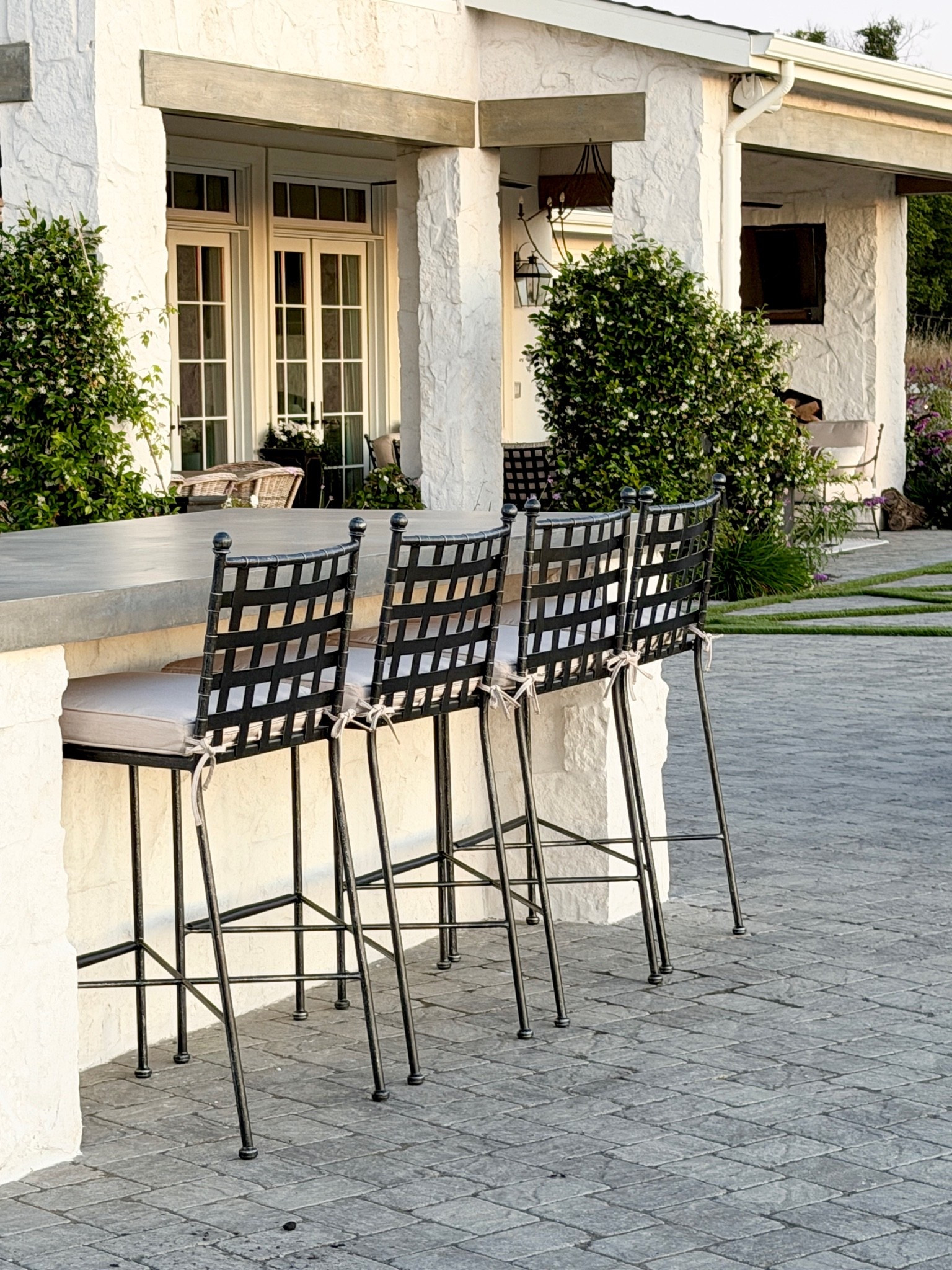 I can’t say enough about these outdoor barstools! The iron will last forever, and the Sunbrella cushion can easily be hosed off! ￼

#LTKSaleAlert #LTKHome #LTKSeasonal