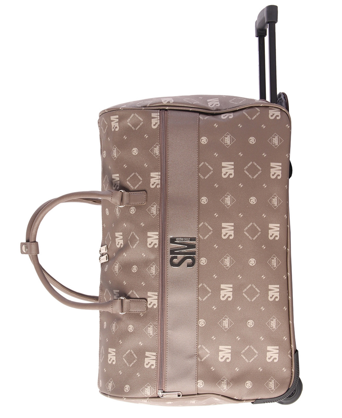 Steve Madden Signature 22" Wheeled Duffel - Brown | Macy's