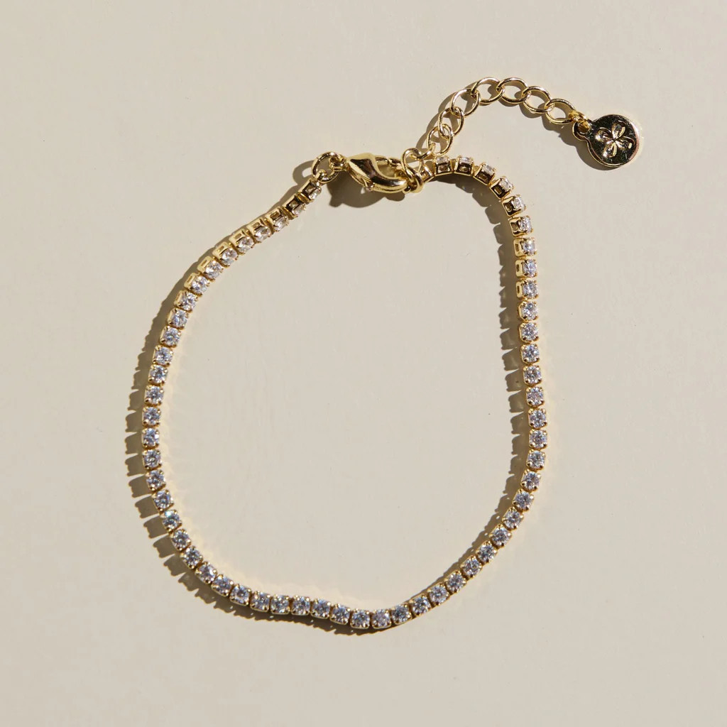 Tennis Bracelet | Nickel and Suede