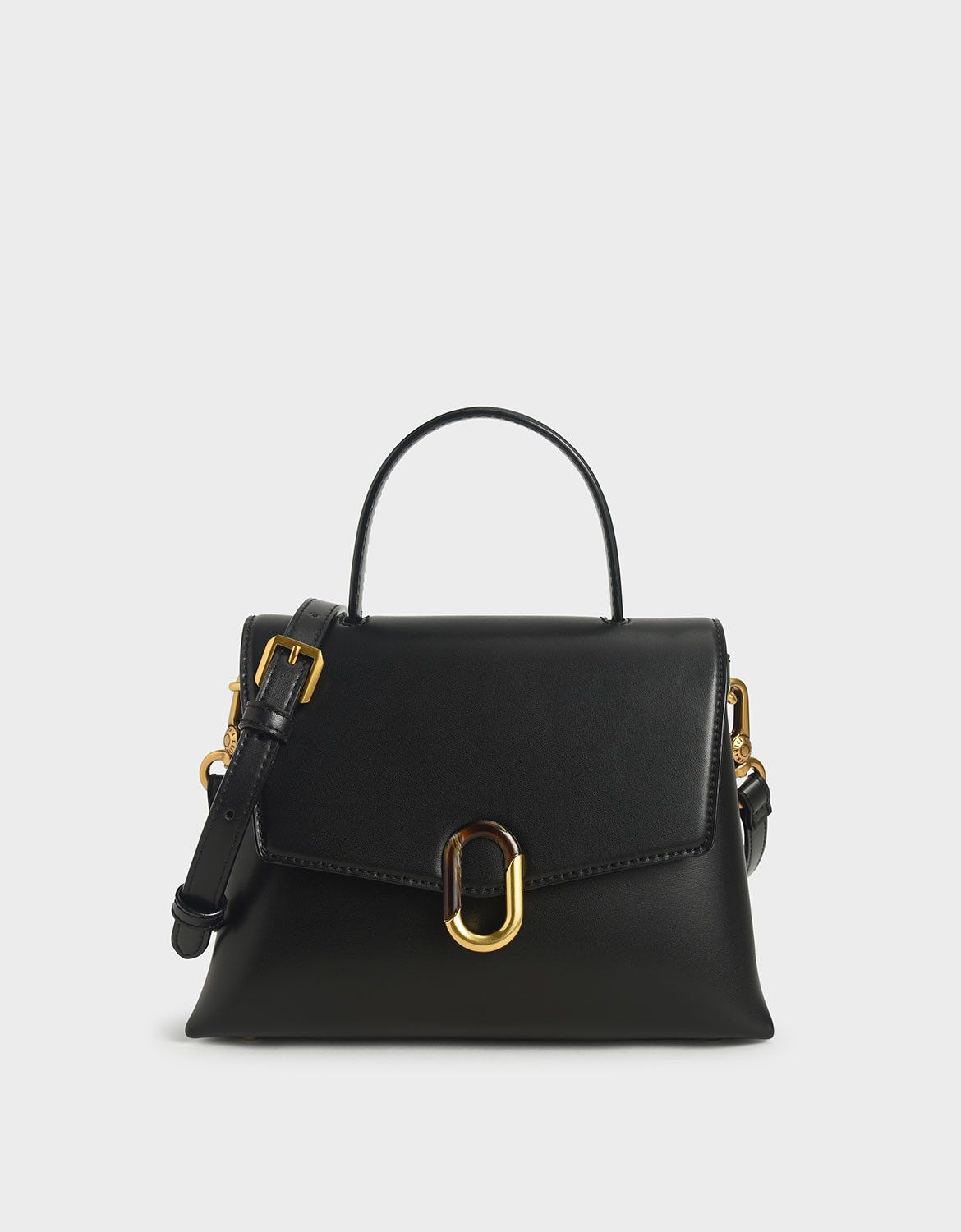 Stone-Embellished Handbag
 - Black | Charles & Keith UK