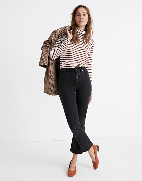 Cali Demi-Boot Jeans in Bellspring Wash: Button-Front Edition | Madewell