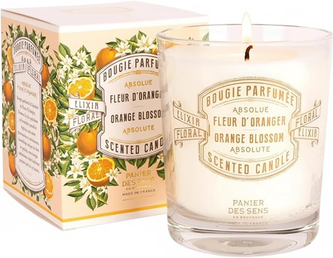 Panier des Sens – Orange Blossom Candle - Long Lasting Scented Candles for Home – Gift – 10... | Amazon (US)