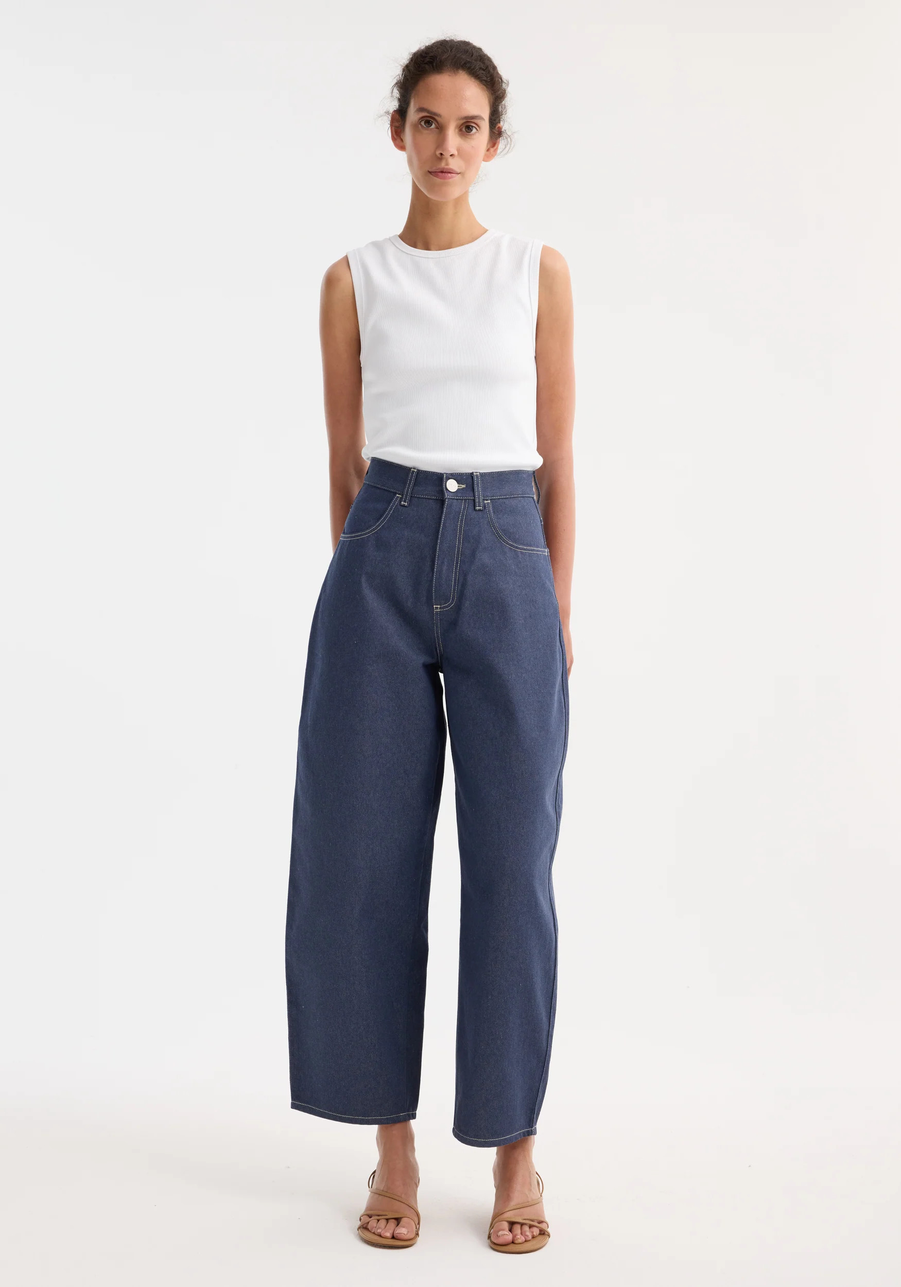 barrel leg raw denim | raw denim | Rohe