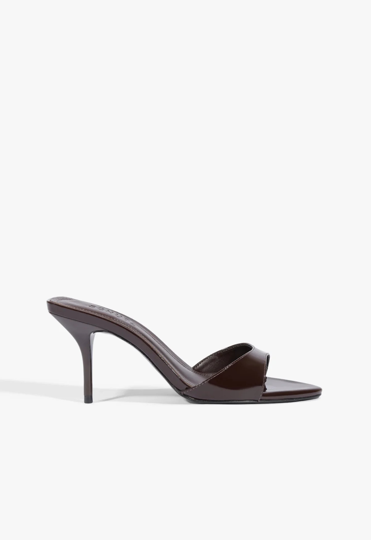 Elodie Brown Mid Stiletto Heel Sandal | Schutz (US)