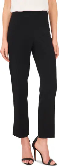High Waist Side Slit Straight Leg Pants | Nordstrom