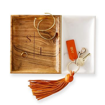 Wood and Marble Valet Tray | Mark and Graham