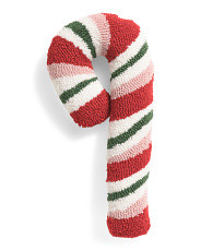 9x18 Candy Cane Hooked Pillow | Marshalls