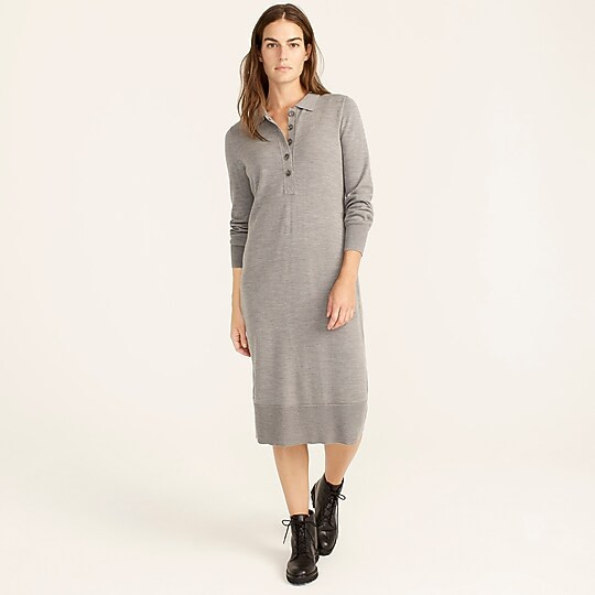 Collared merino wool sweater-dress | J. Crew US