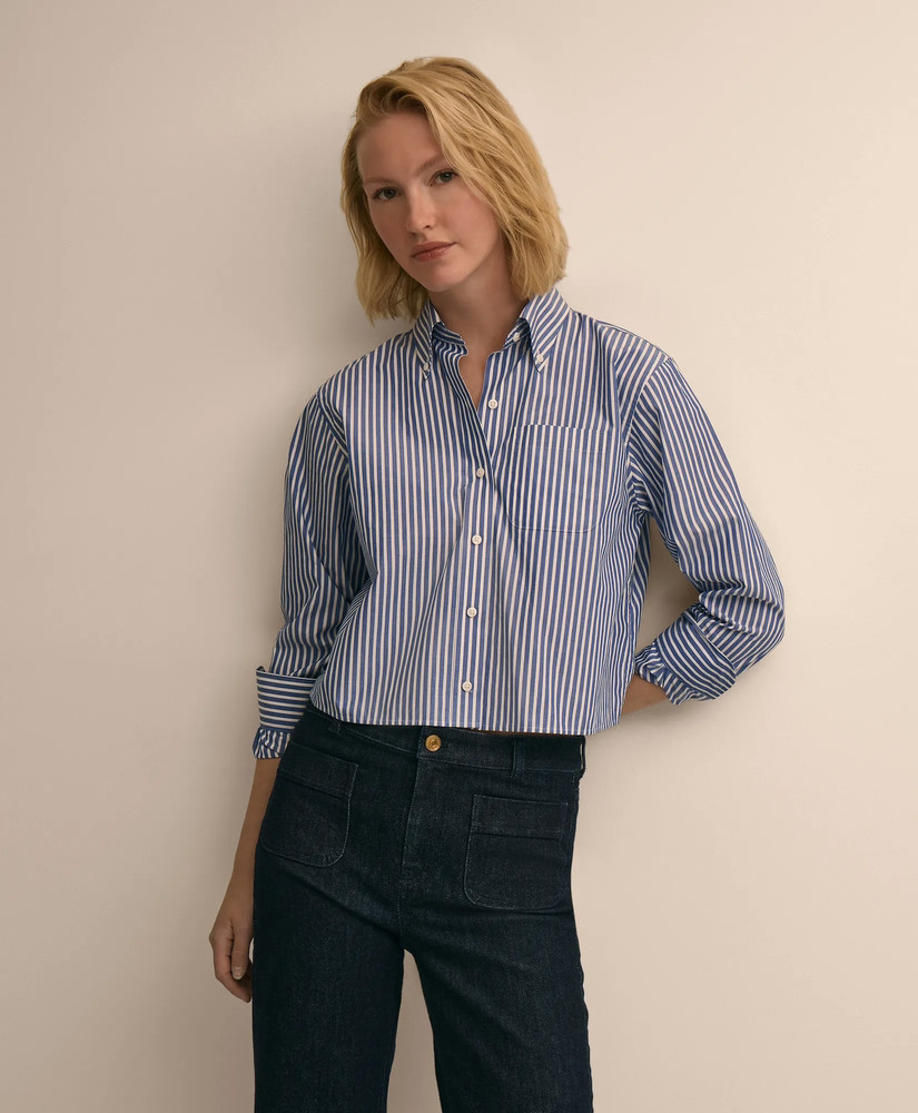 The Cropped Button-Down Shirt | Brooks Brothers US