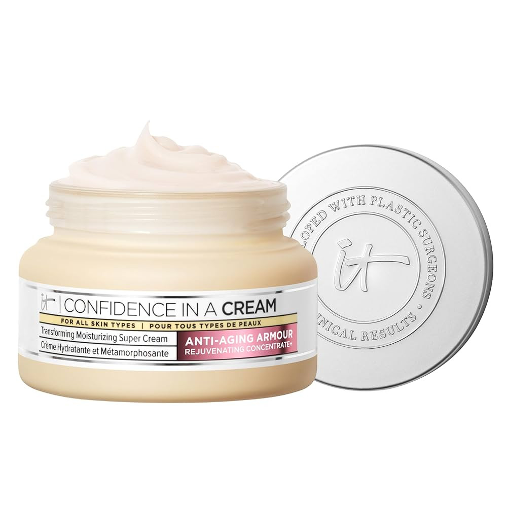 IT Cosmetics Confidence in a Cream - Hydrating & Anti Aging Face Moisturizer, Visibly Reduces Fin... | Amazon (US)