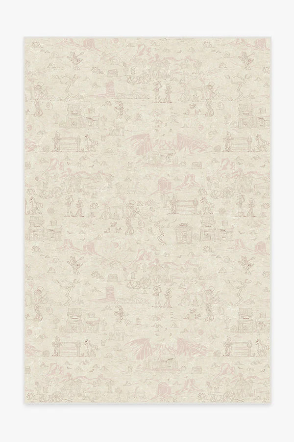 Woody's Roundup Soft Rose Pink Tufted Rug | Ruggable