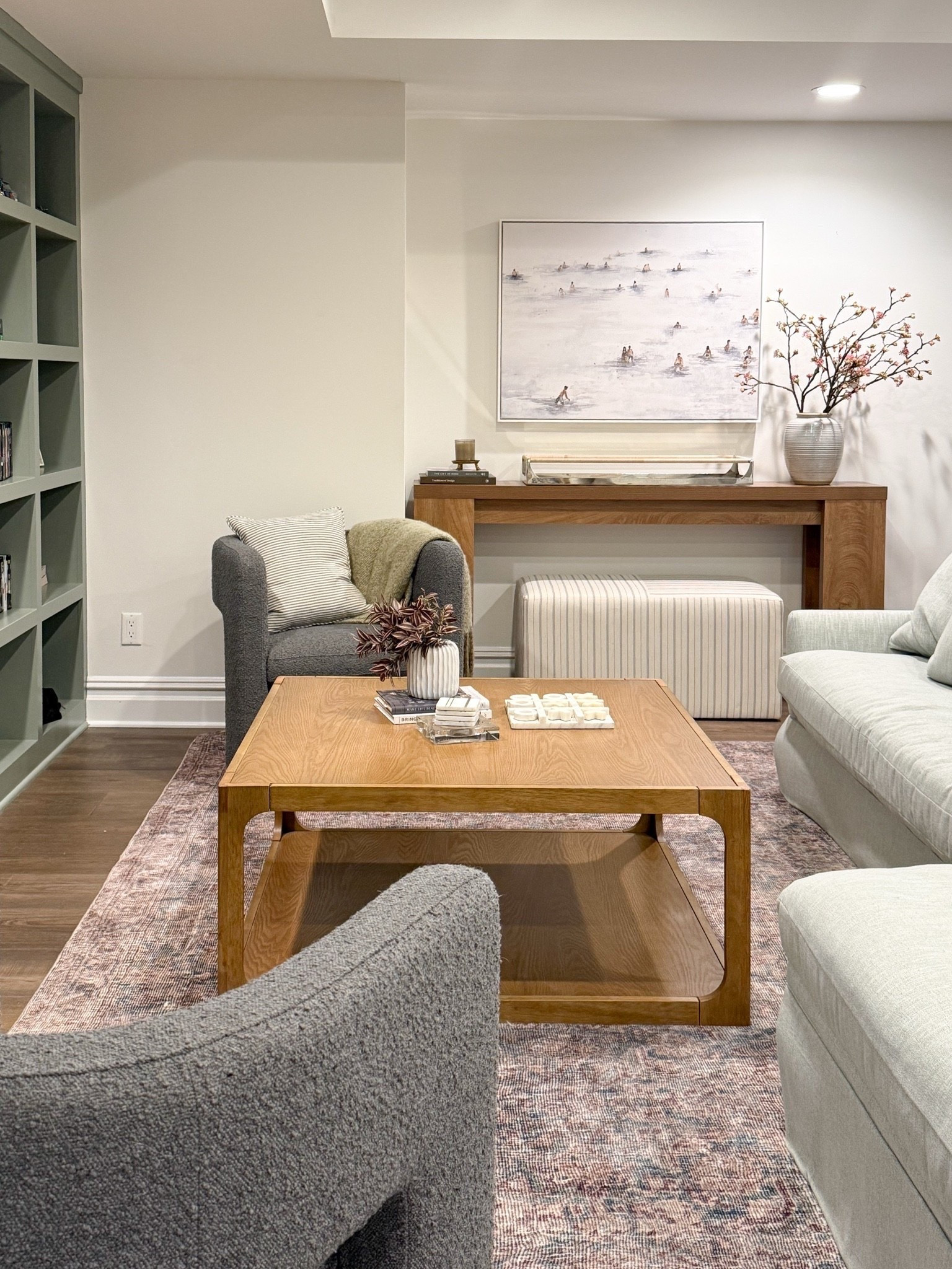 Basement refresh details I’ve been loving lately, from the cozy lounge space to the framed artwork that completely transformed the room. I focused on creating a space that feels elevated, warm, and functional for both everyday life and hosting. Sharing all of the art, home decor, furniture, and basement design details from this space on the blog today.

basement design, basement makeover, basement decor ideas, Minted artwork, framed art, gallery wall inspiration, cozy basement ideas, family room decor, neutral home decor, luxury home inspiration, modern traditional home, basement lounge inspiration, home styling ideas, interior design inspiration, Girl On The Hudson

#LTKHome