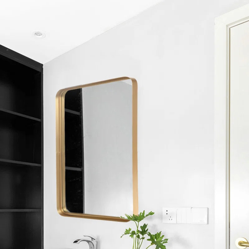 Fergerson Rectangle Metal Wall Mirror | Wayfair North America