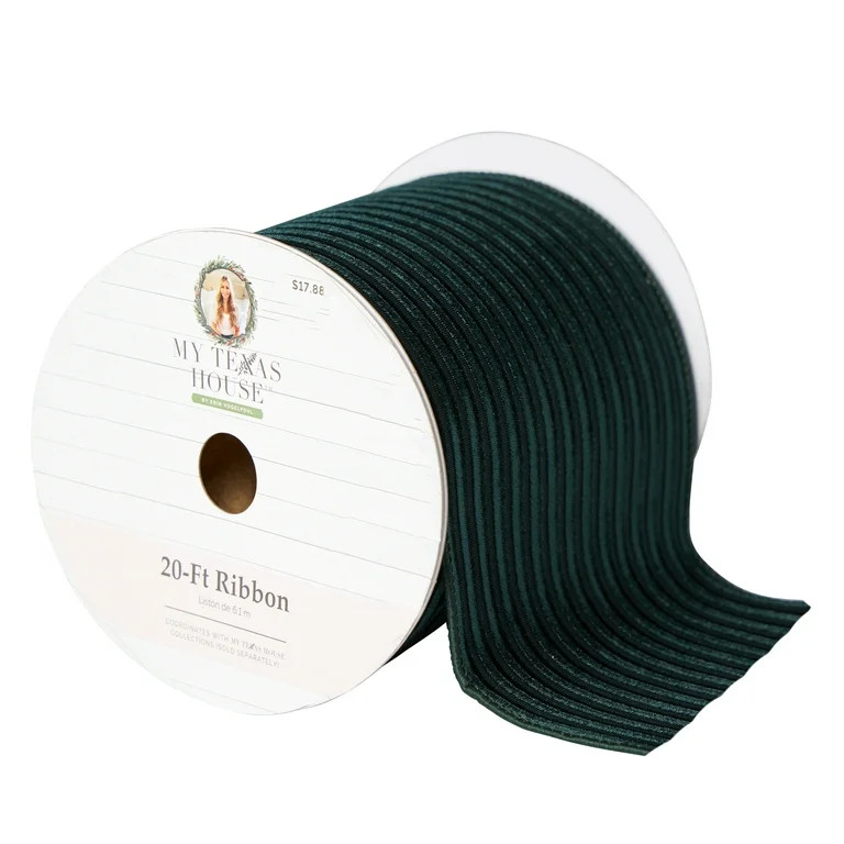 My Texas House Green Polyester Ribbon, 20 ft | Walmart (US)