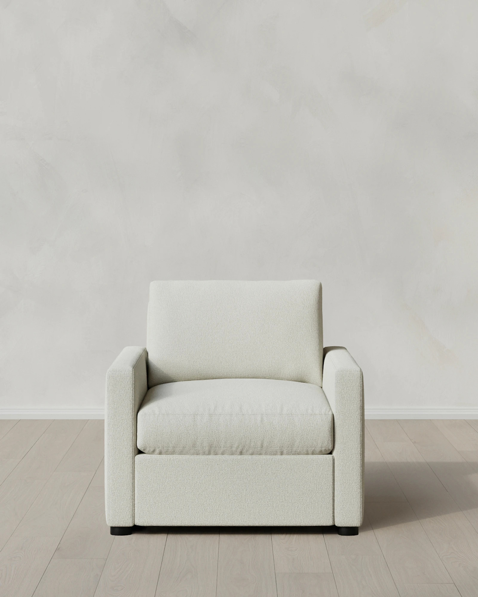 Brennan Performance Basketweave Accent Chair in Ivory | Quince