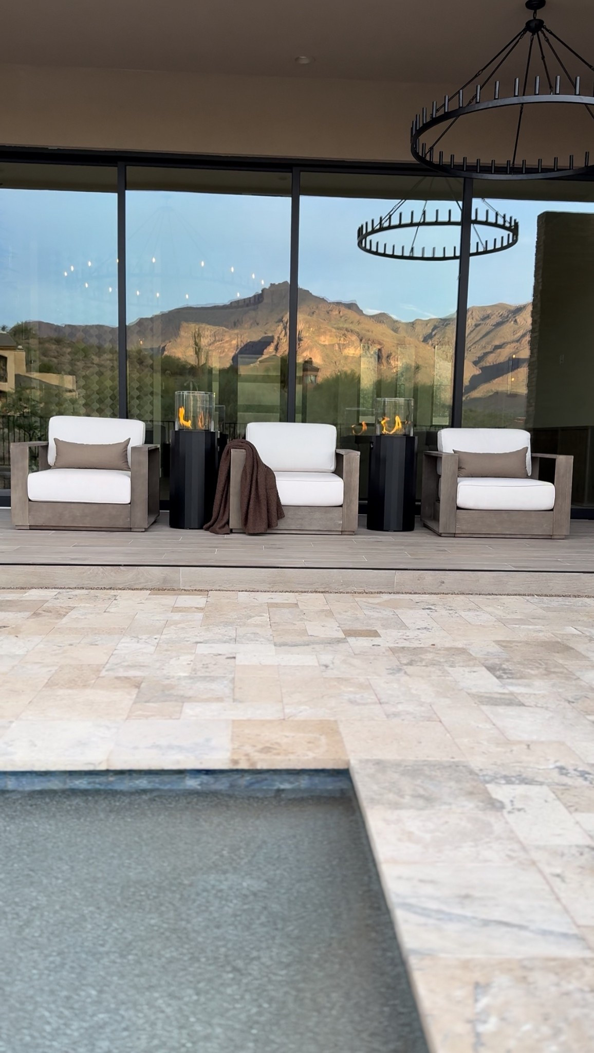 RH inspired outdoor patio chairs. 🤎 I’ve ordered this gorgeous outdoor chair five times now, they are that good. Sleek, modern, and easy to clean, they looks stunning year round and totally elevate the patio. Makes my patio setup feel like a five star resort every night. ✨ 

#outdoorliving
#patiofurniture #modernpatio #wayfairfurniture #modernoitdoors #rhinspiredchairs #pariochairs #rhfurniture #desertliving 

#LTKHoliday #LTKSeasonal #LTKHome