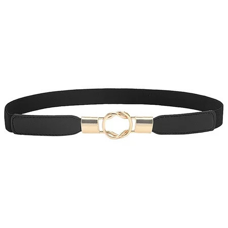 KDSJSXW Womens Belts For Jeans Women Skinny Belt For Dresses Retro Stretch Ladies Waist Belt Black Belt Women (Black One Size) | Walmart (US)