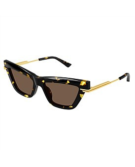 David Jones Bottega Veneta Cat-Eye Sunglasses in Tort | David Jones (Australia & New Zealand)