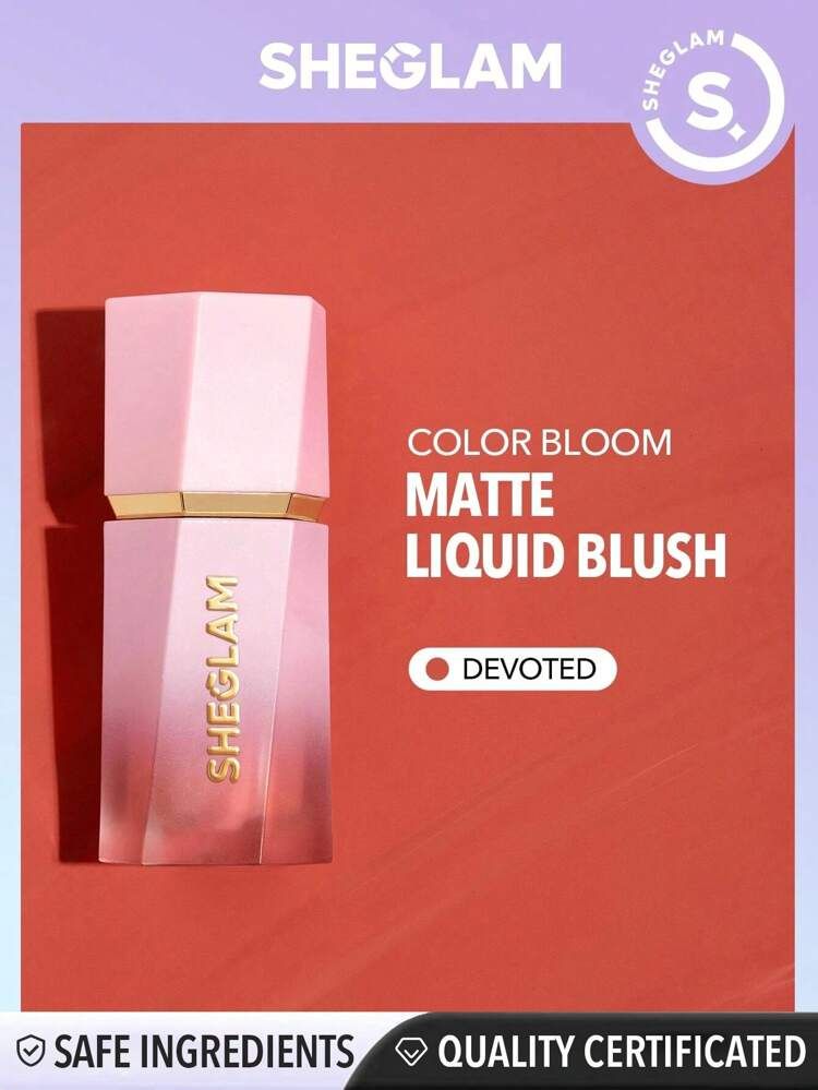 SHEGLAM Color Bloom Liquid Blush Matte Finish-Devoted  Gel Cream Blush  Long Lasting Non-F... | SHEIN