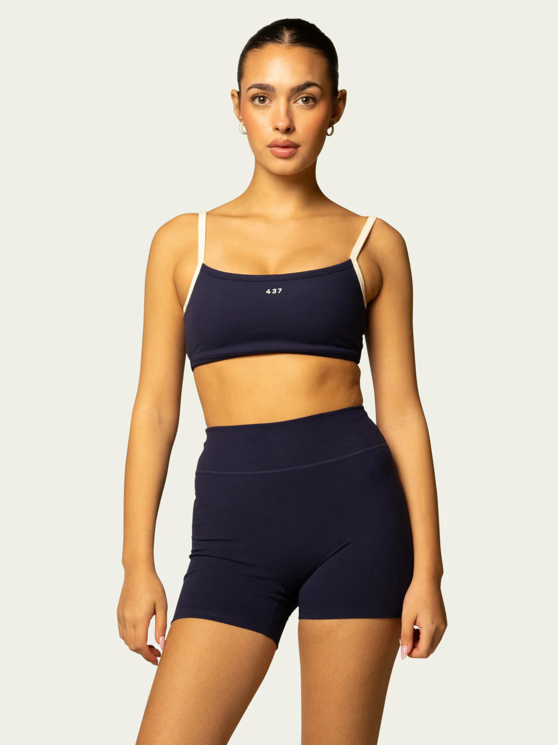 The Micro Bra / Navy-Cream | 437