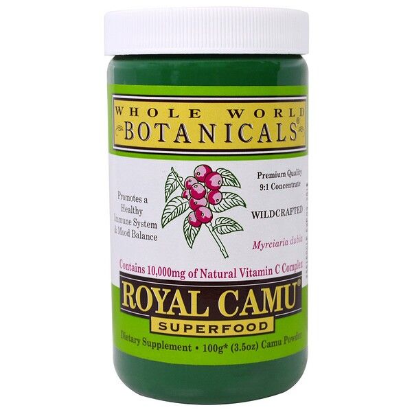 Whole World Botanicals, Royal Camu Powder, 3.5 oz (100 g) | iHerb