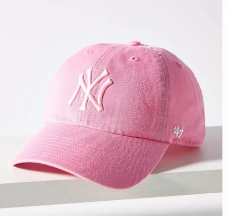 Pink baseball cap NY
 Perfect for those no wash hair days, sports Saturday’s and a cute pop of pink to jeans and a tee! 

Great gift idea too 

#LTKfitness #LTKfindsunder50 #LTKGiftGuide