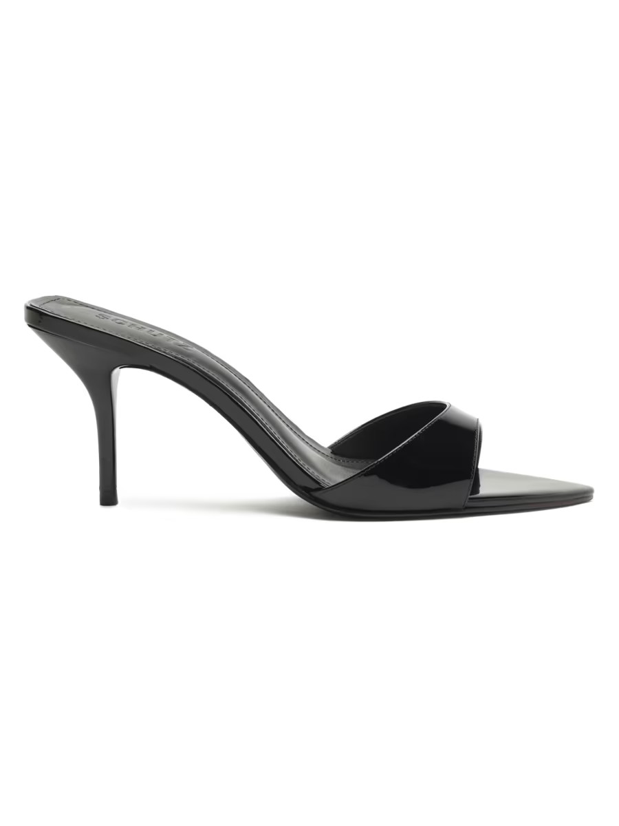 Schutz Elodie 75MM Patent Leather Sandals | Saks Fifth Avenue | Saks Fifth Avenue