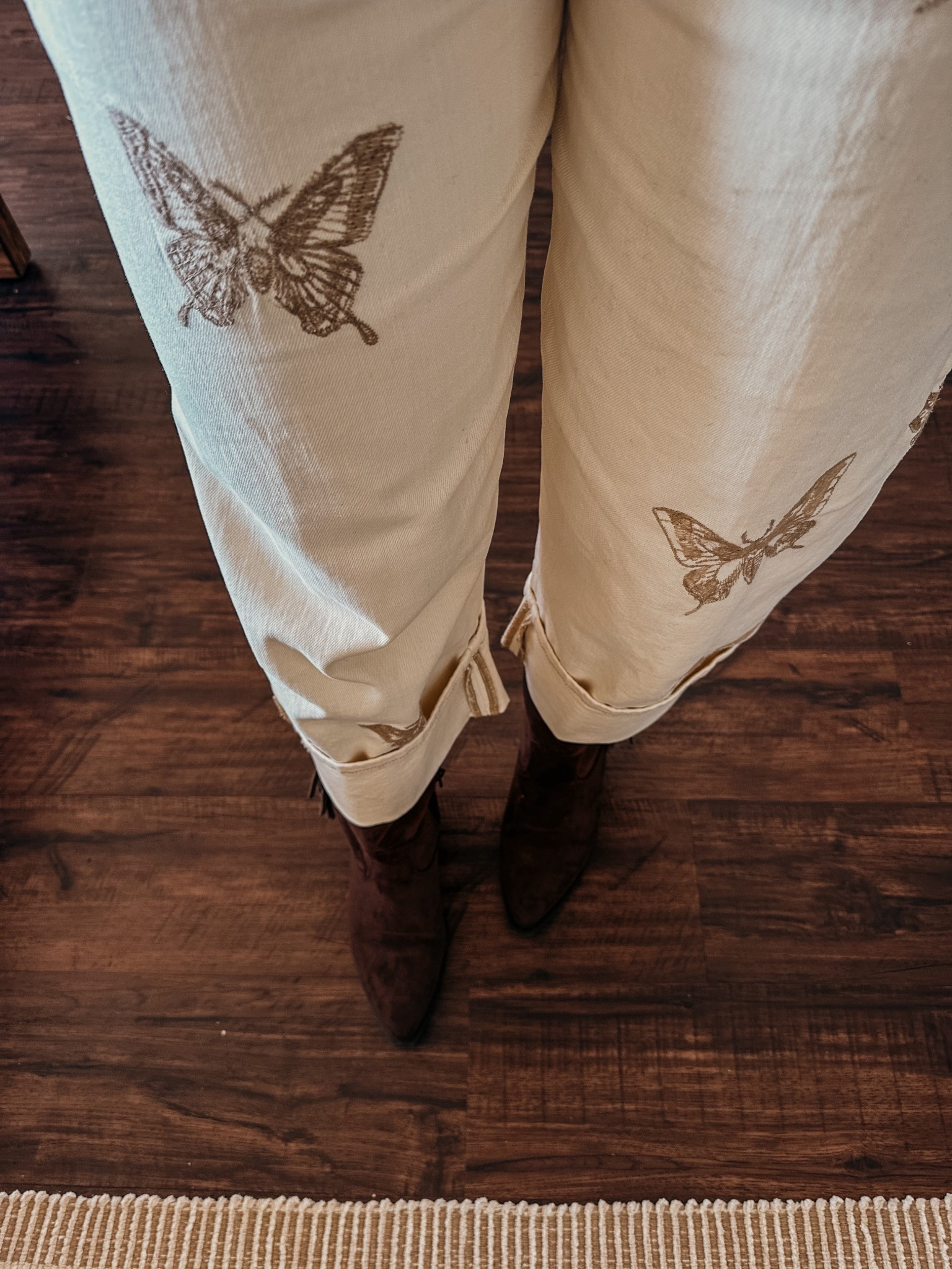 The cutest butterfly printed denim! 

#LTKgrwm #LTKSeasonal #LTKootd