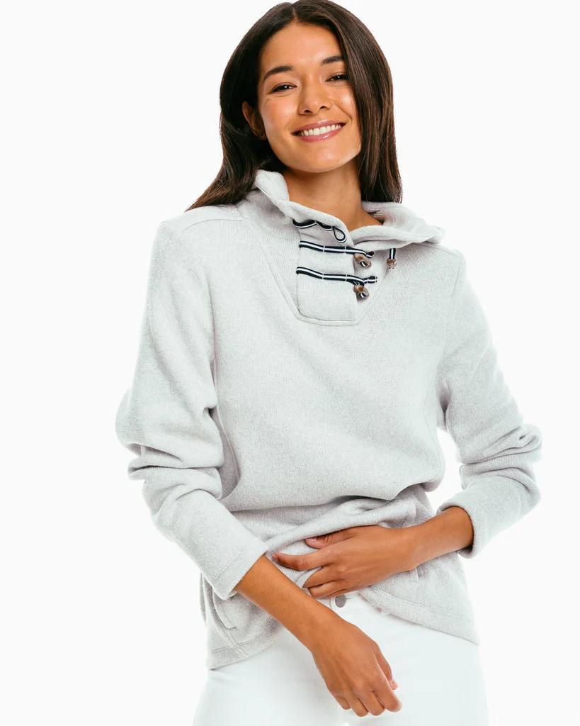 Lizzie Fleece Hooded Pullover | Southern Tide