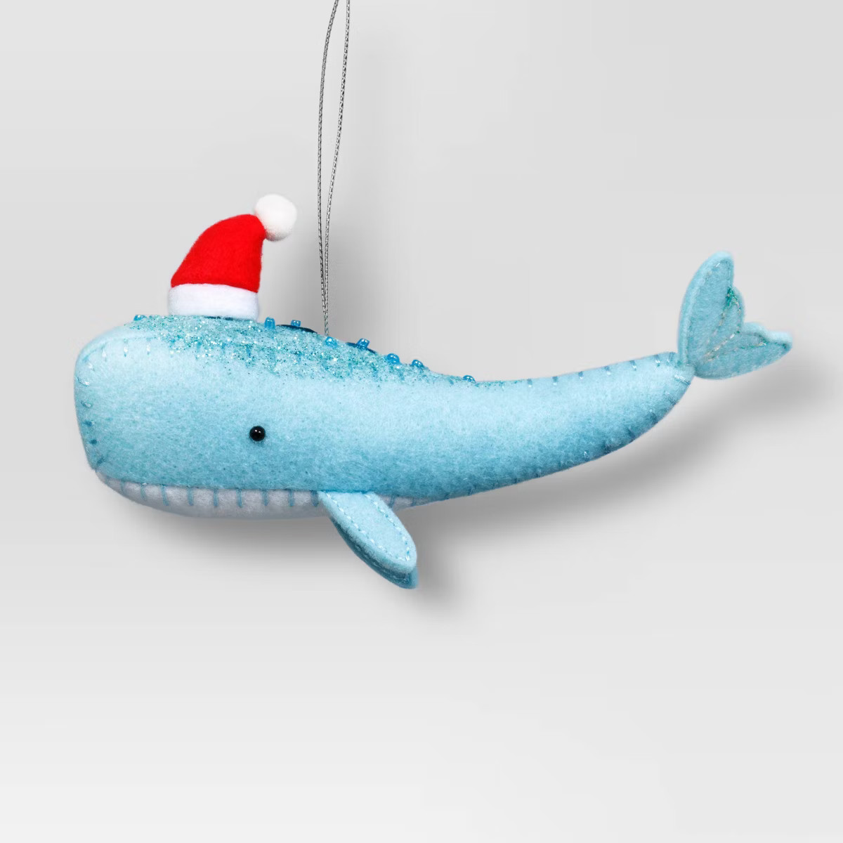 Christmas Fabric Whale with Hat Ornament - Wondershop™ | Target