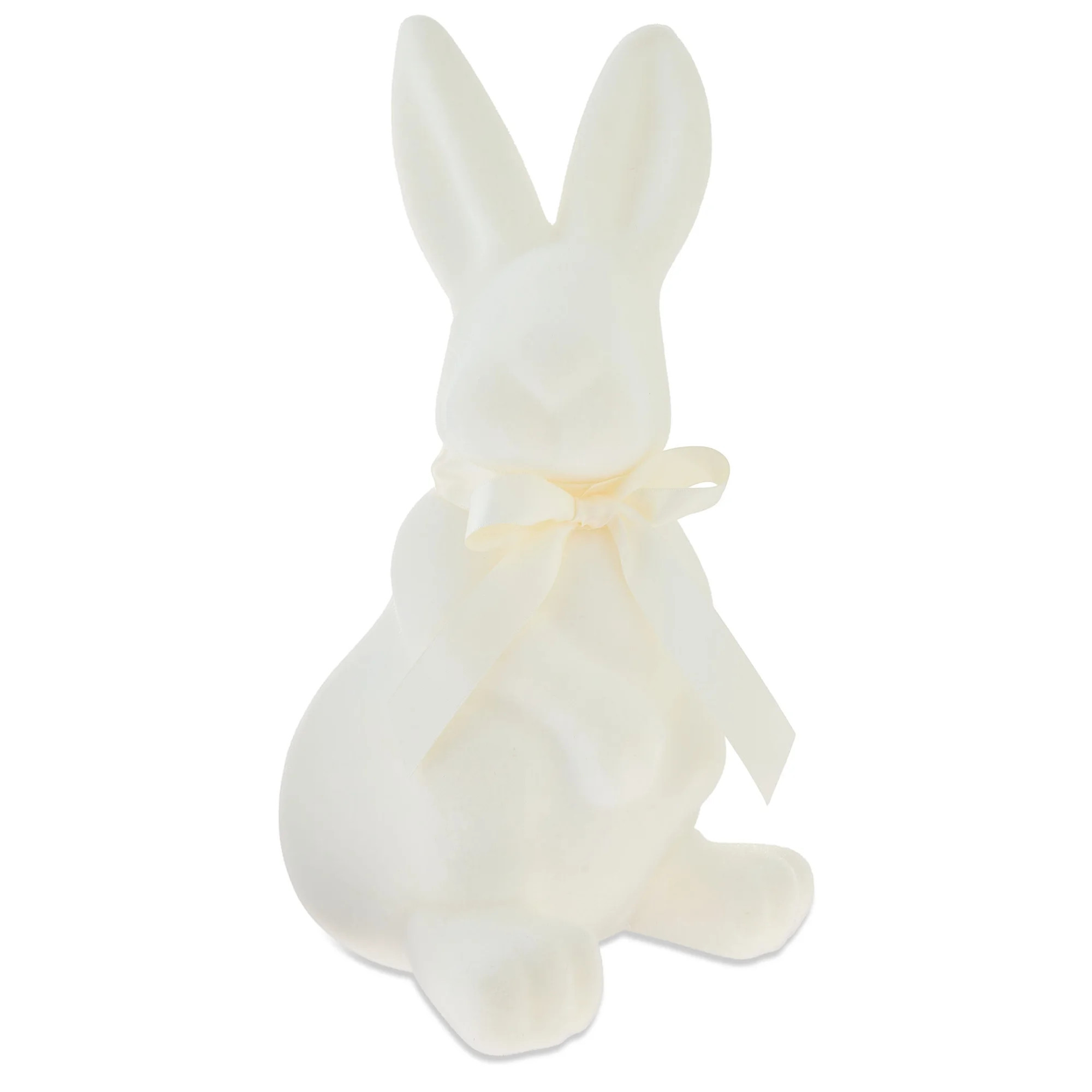 Flocked Sitting Bunny Tabletop Decoration, Cream, 17", Easter by Way To Celebrate | Walmart (US)