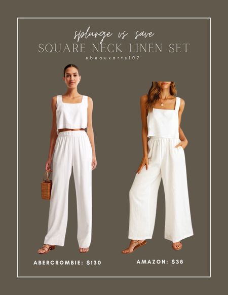 This beautiful linen set is a staple for the warmer months! So chic and pretty! 

#LTKstyletip #LTKsalealert #LTKfindsunder50