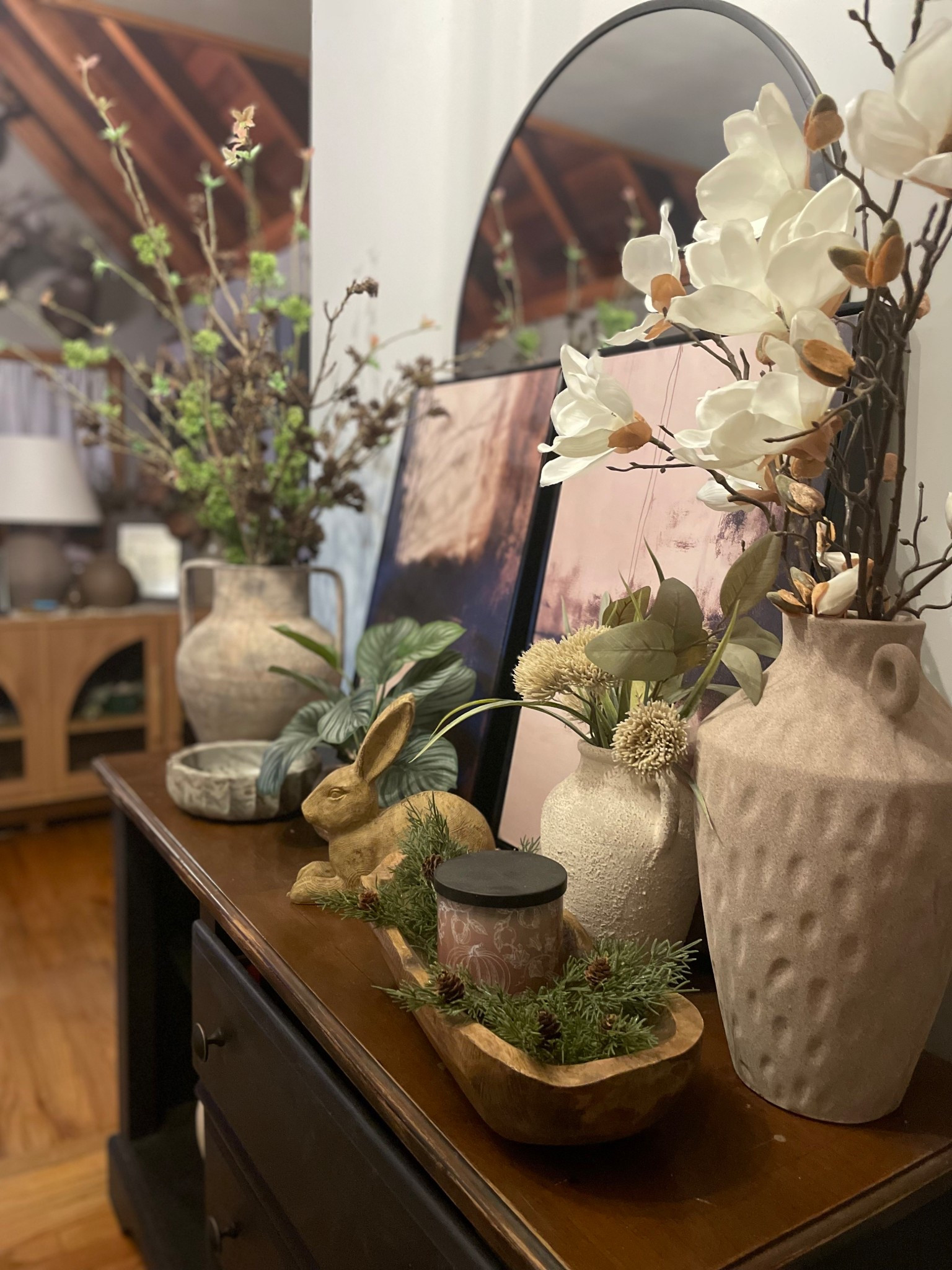 Sale!! My entry Magnolia stems and green moss stems are 50% off!!  I absolutely love these magnolias, so real looking. The creamy white with hint of brown is a perfect neutrak for the home. Moss stems are nice and ling 🤎

#LTKHome #LTKSeasonal #LTKSaleAlert