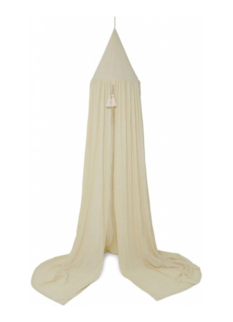 Konges Sløjd Canoby bedhemel van biologisch katoen  • Lichtgrijs • de Bijenkorf | De Bijenkorf (NL)