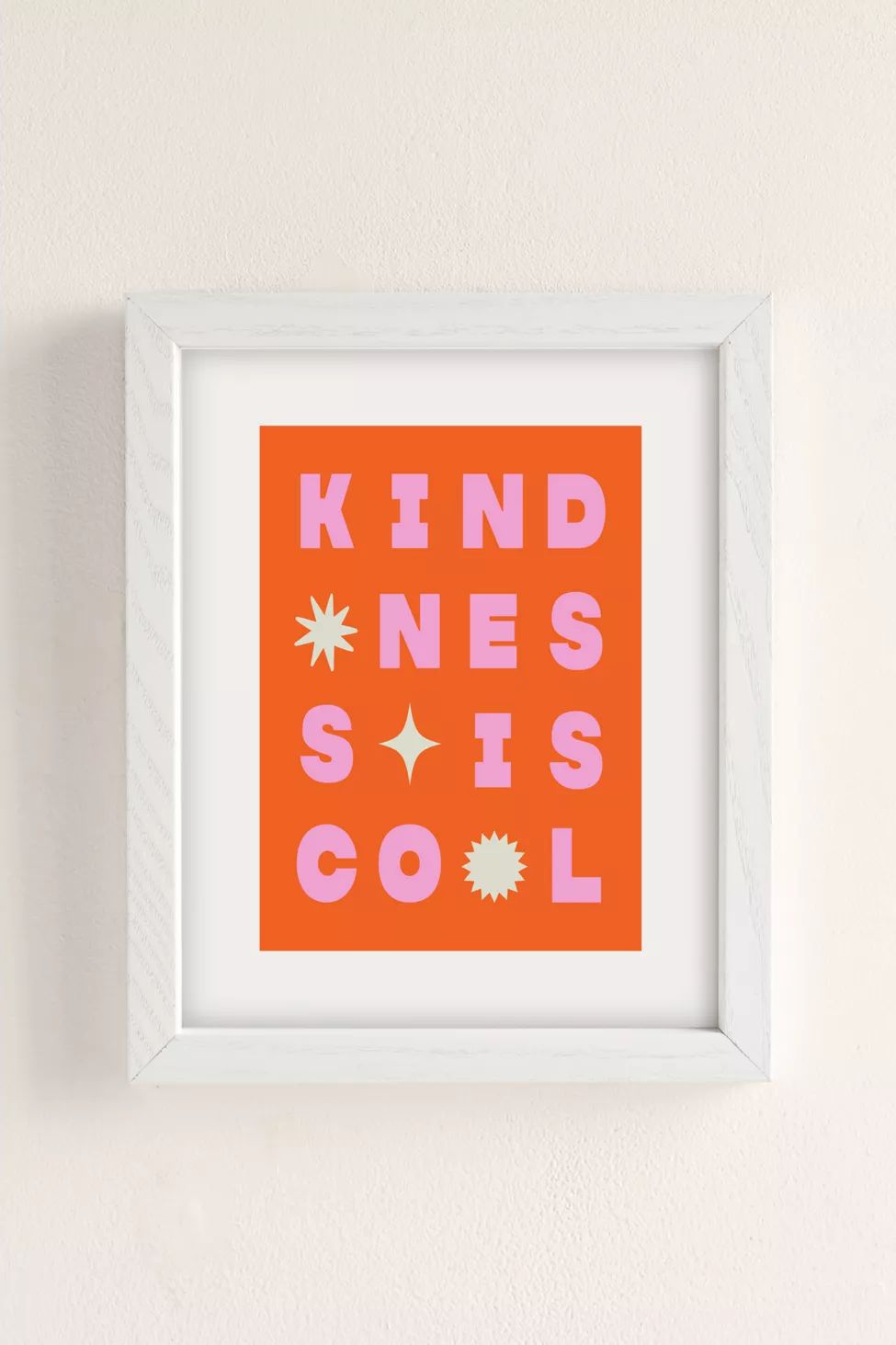 Nicole Goldfarb Kindness Is Cool Art Print | Urban Outfitters (US and RoW)