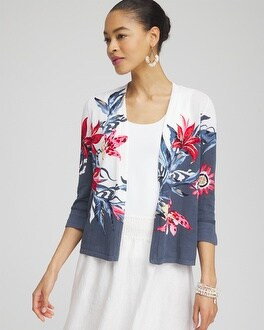 Summer Romance Floral Short Cardigan | Chico's