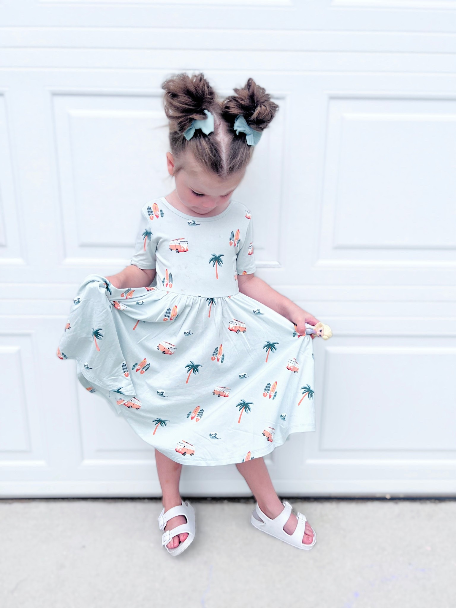 Surfs up. 🏄🏼‍♀️ this print from @kytebaby is the cutest and we loooove a dress that is comfy and has good twirls. 

#LTKKids #LTKBump #LTKBaby