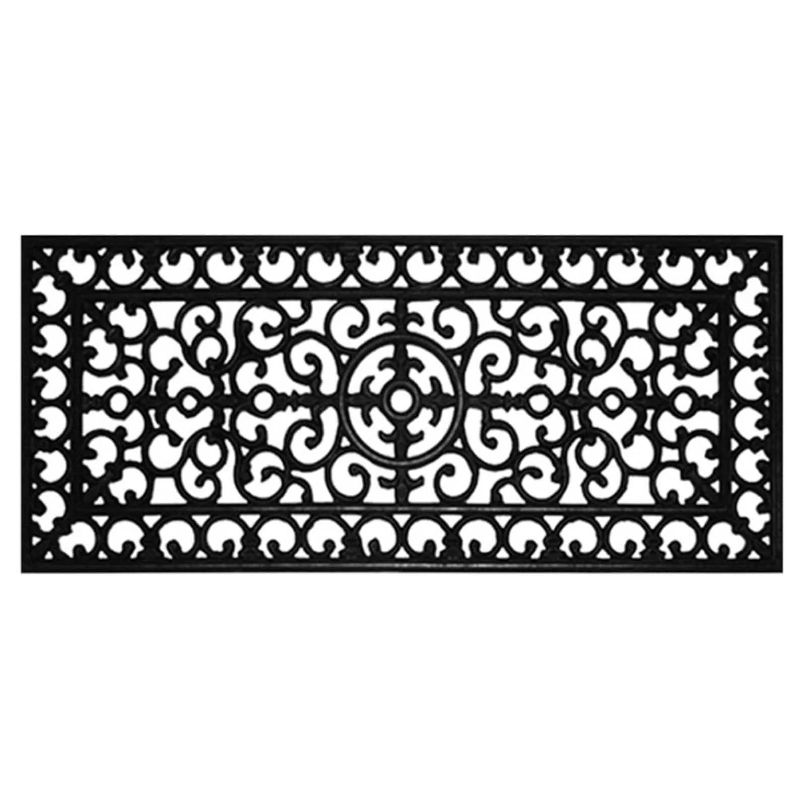Calloway Mills Fleur De Lis Outdoor Rubber Doormat, 17" x 41" | Walmart (US)