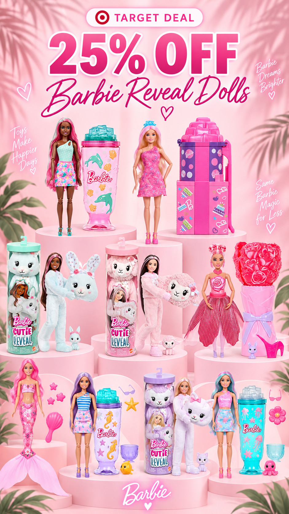 Target 25% off Barbie Reveal dolls 

 #LTKmomlife #LTKSaleAlert #LTKKids