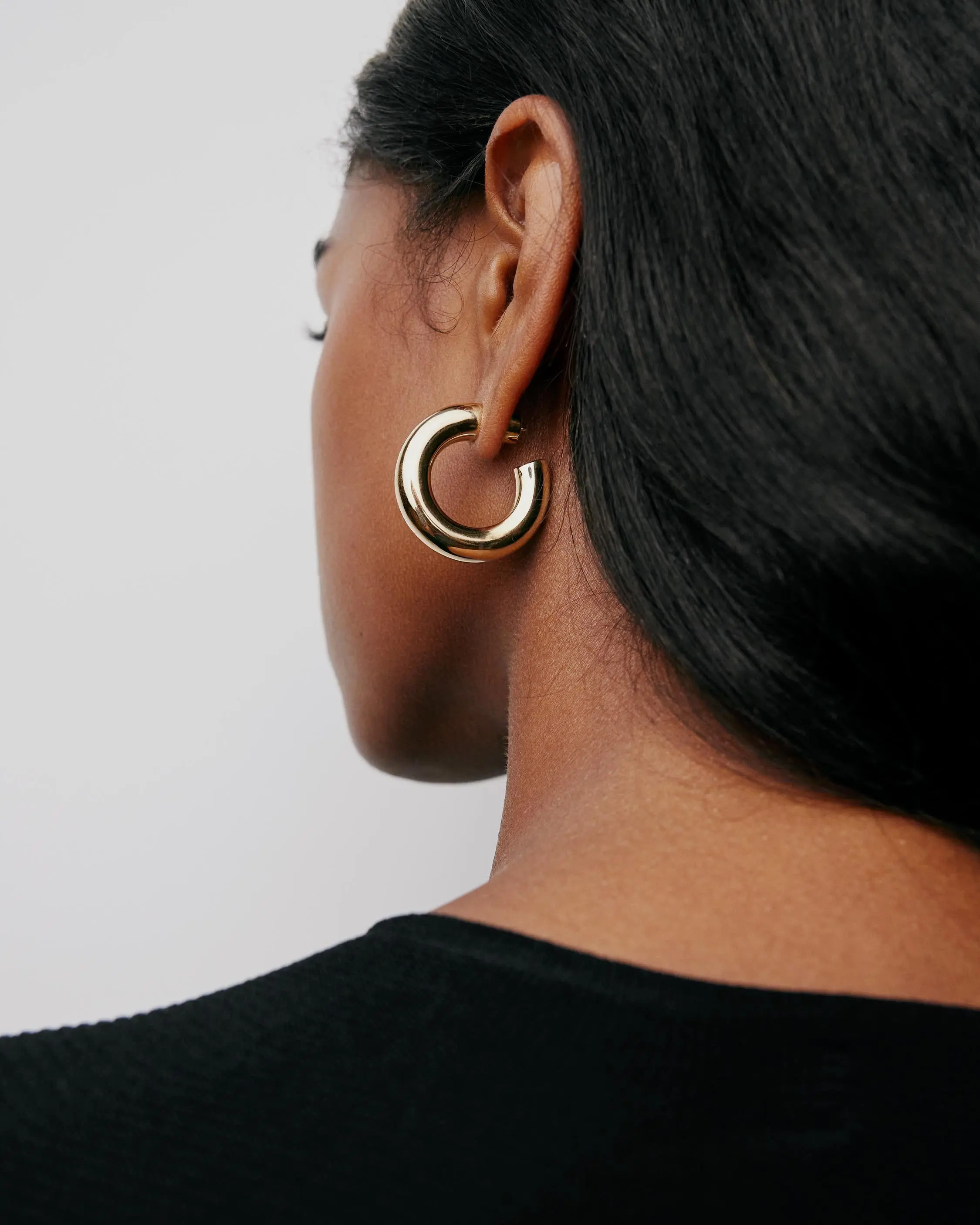 Jamma Huggies: 9mm Hoop Earrings | Jennifer Fisher | Jennifer Fisher