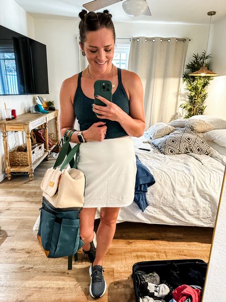 Amusement Park Fit

Athletic skirt and ribbed athletic tank with built in bra. These ASICS are my favorite walking shoes. But the real MVP is this travel cooler backpack. Perfect for day trips with two cooler compartments and tons of pockets for water/snacks/phone Etc. 

#LTKTravel #LTKActive #LTKFitness