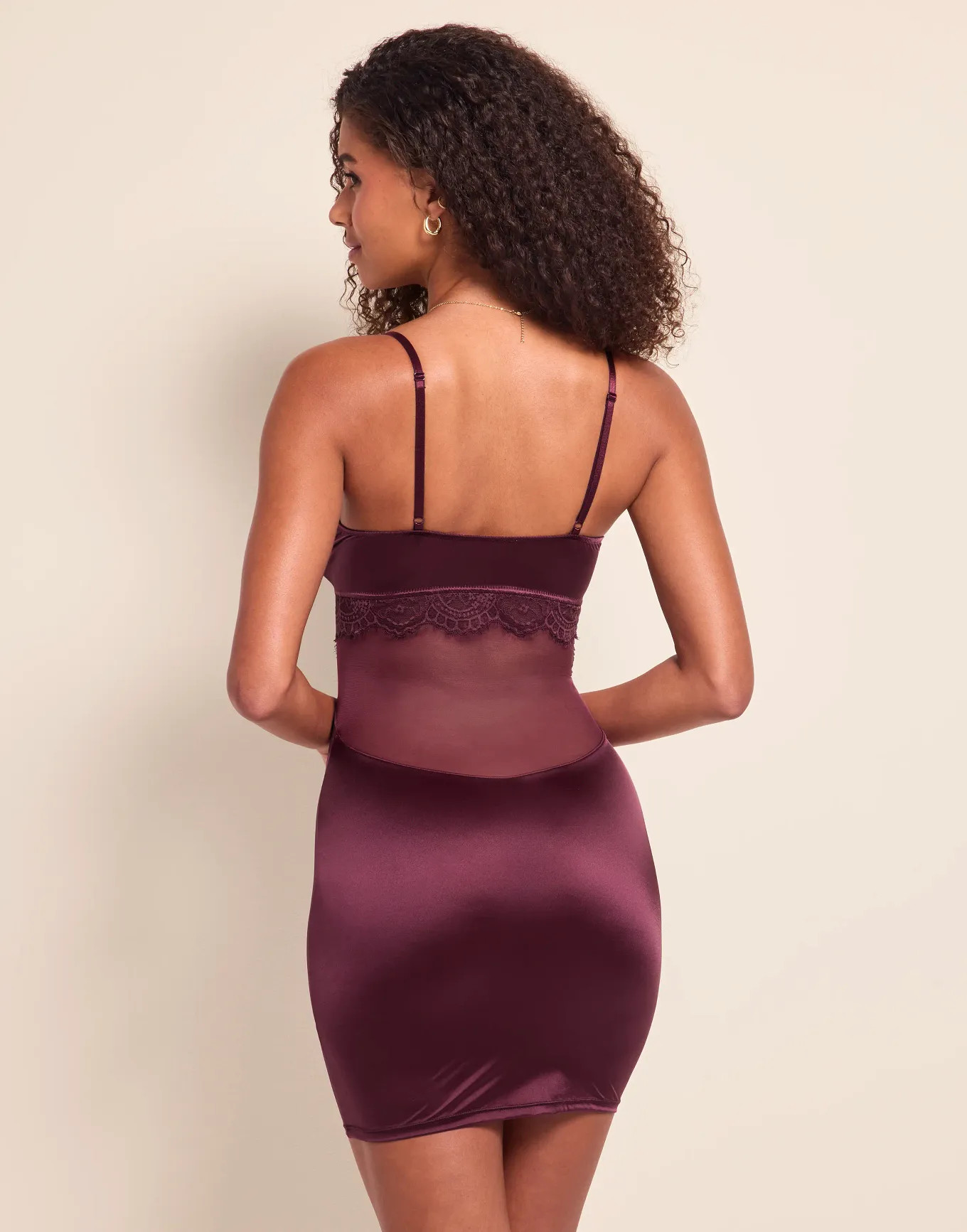 Elvira Dark Purple Slip, XS-4X | Adore Me | Adore Me