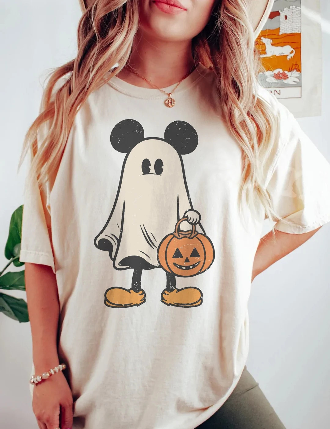 Comfort Color Mickey Ghost Halloween Shirt Retro Mickey - Etsy | Etsy (US)